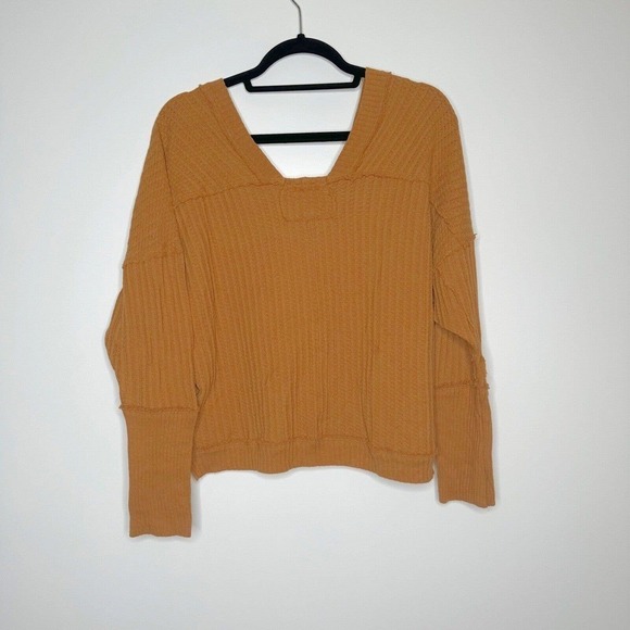 NEW Free People New Magic Thermal Top Women's We The Free in Pretty Penny Size S - Picture 3 of 7